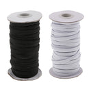 2 Spool 6mm Wide Elastic Bungee Cord Band Flat Knitting Sewing Stretch 21m