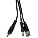 1 Pair 3 in 1 Plug BNC Male to RJ45 Audio Video Power Balun Transceiver for