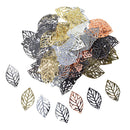 350pcs DIY Bail Charms Pendants Accessory Jewelry Making Findings Leaf Shape