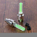 2 PCs Neon LED Tire Car Bicycle Wheel Light Lamp Valve cap Luminous Valve P V3S8