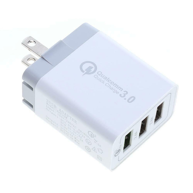 QC3.0 Quick Charging 3 USB Port 9/12V 2.A US Plug Smart Phone Charger Hub