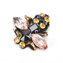 1 x bee sequins rhinestones beads applique patches clothing bags decor sew onã€OS