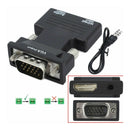 VGA Male to HDMI Female Adapter 1080P Converter with Audio Output Universal Hot