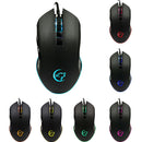 USB Wired Gaming Mouse With Wolf Pattern Colorful Breathing Lights, Large
