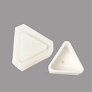 White Triangle Flower Pot Silicone Cake Pizza Jelly Mould Handmade Home Decor