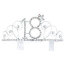 Birthday Crown Digital Hat Rhinestone Hair Accessories Bride Banquet Headba