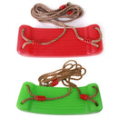 Outdoor Swing Set Seat With Rope Red