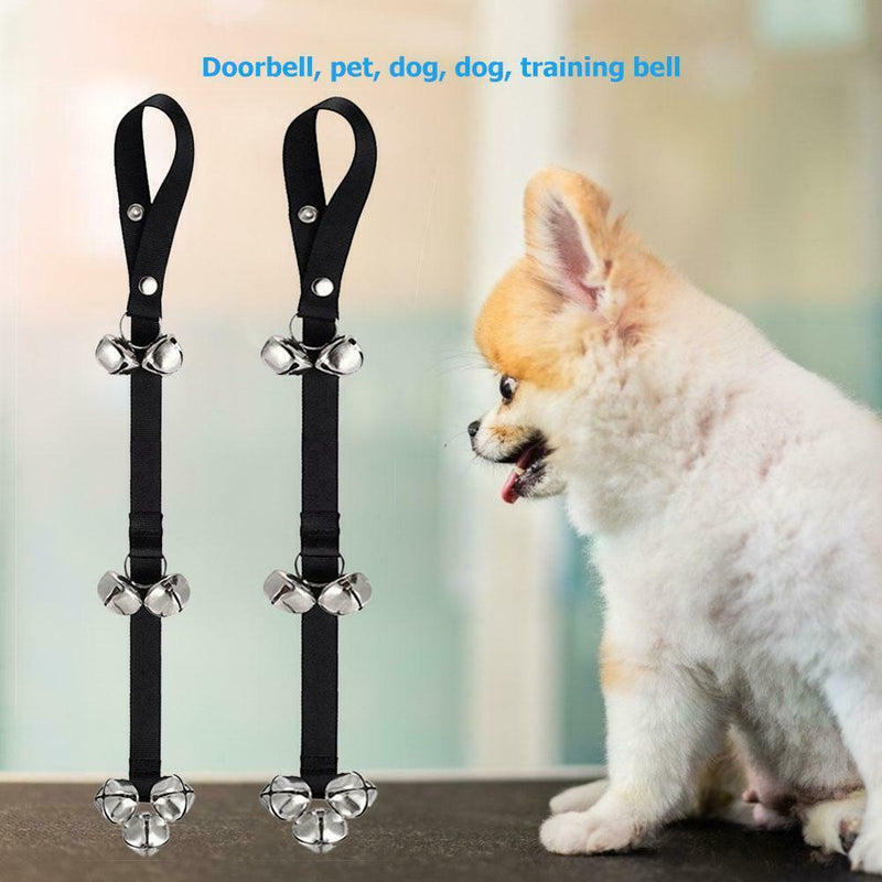 2pcs Dogs Training Bells Adjustable Pet Dog Cat Housebreaking Door Bell A