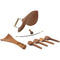 4/4 Violin Chin Rest Chinrest Jujube Wood with Tuning Peg Tailpiece Tailgut