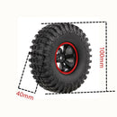 115mm Rubber Tire 1.9" Rim for 1/10 RC4WD D90 TF2 RC Crawler Off-Road Buggy
