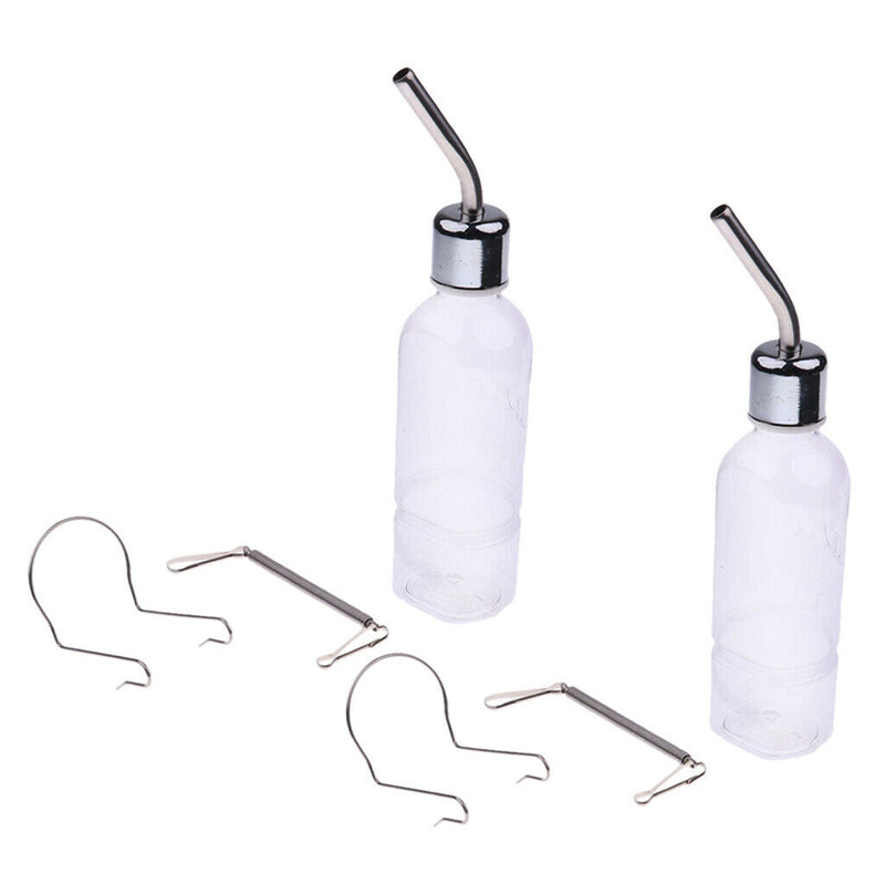 2pcs Dog Hamster Hanging Bottle Auto Feeder Water Dispenser