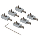 Pack of 6 Brass Electric Guitar Roller Bridge Tremolo Saddles Nickel Plating