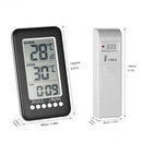 In/Outdoor Digital Wireless Thermometer Weather Station Clock Lcd Celsius /