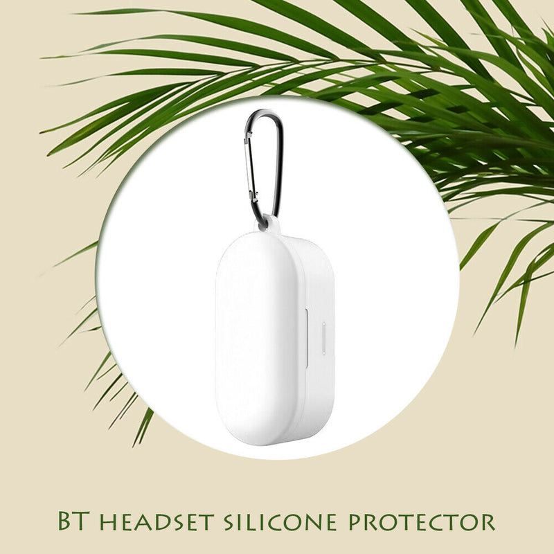Shockproof Silicone Case Skin w/Carabiner for QCY T1S/T2C/T1X/QS2/T2S Earbuds