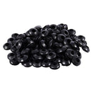 90pcs Black Rubber Grommet Electrical Cable Wire Gasket 1.5mm Groove K5D3