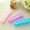 2pcs Medicine Organizer Rainbow Weekly Pill Box Storage Container 7 Da GNR