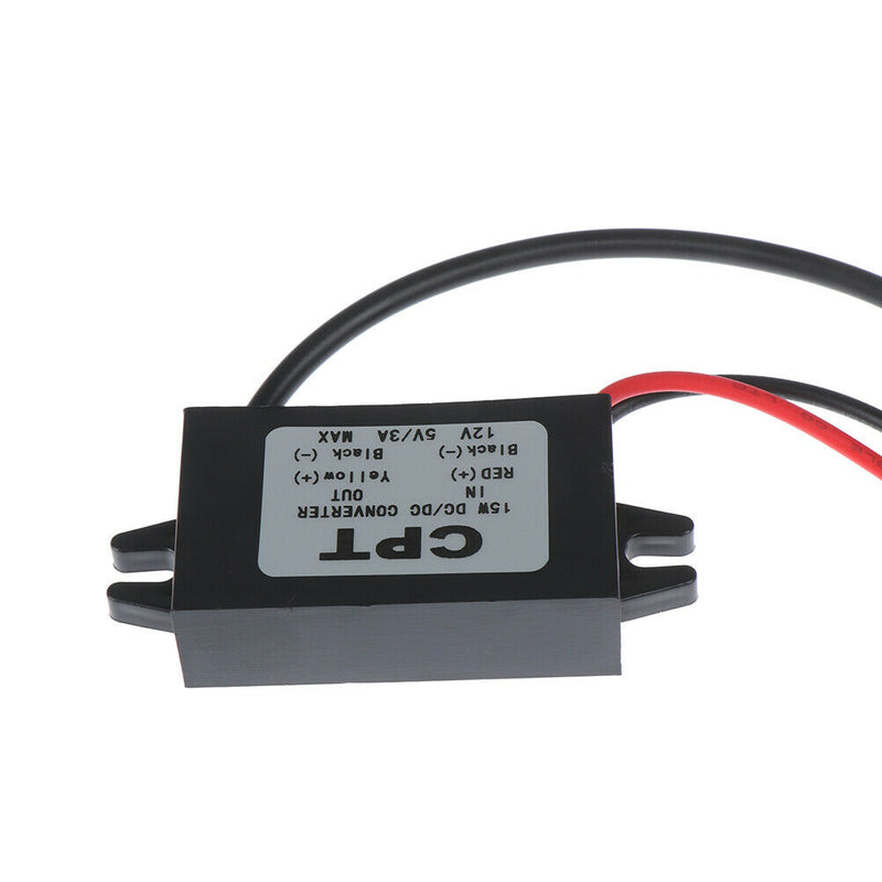 1Pc USB 12V to 5V DC/DC voltage step-down power adapter converter inverter Gw
