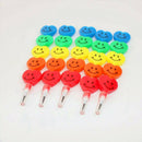 40 Bulk Heart Shaped Smiling Stacking Pencil Assortment Stackable Plastic P D8N2