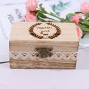 Wooden Box USB Flash Drive Gift Box Packing Box Ring jewelry Box Wedding RiS Ew
