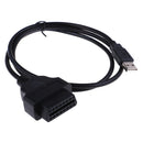 16Pin OBDII to USB port charger adapter cable connector diagnostic tool BX