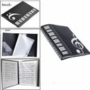 Music Sheet File Paper Documents Storage Folder Holder PVC.A4 Size,40 Pocke