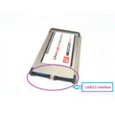 1X(High-Speed 2 Port Hidden Inside USB 3.0 Usb3.0 to Expresscard 34mm Expre