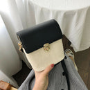 Women'S Bag Beach Woven Chain Summer Handbag Knitted Shoulder Messenger Bag