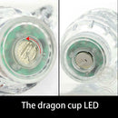 Glass Beer Mug Dragon LED Inductive Rainbow Color Flashing V2B5 Light Glow J9L1