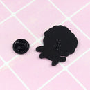 Curly Hair Cartoon Dog Enamel Brooch Pin Denim Jacket Collar Backpack Deluxe
