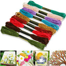 Cross Stitch  Blocking With Needle Embroidery Floss Set Smooth 124 Skeins