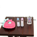 1:12Dolls House Miniatures Baby Bottles Shampoo Bib Set Nursery Accessory Gift3C