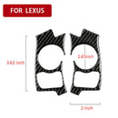 3X(1 Pair Carbon Fiber Steering Wheel Button Cover Decorative Stickers for