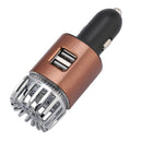 2 in 1 NanoActive Ionic Car Air Purifier - with Dual USB Chargers To Quickl