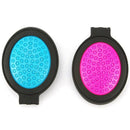 Two Piece Foldable Mirrored Mini Hairbrush Set