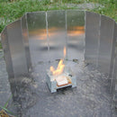 12x Plate Foldable Stove Windshield Outdoor Camping Cooking Gas Stove Windt U4Q1