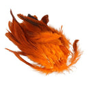 50 Beautiful cock feathers 12-18cm / 4-7inch orange N6L3