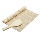 Sushi Rolling Roller Bamboo Material Mat Maker DIY and A Rice Paddle