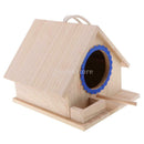 Hanging Bird House Outdoor Garden Decorative Wooden Pet Birdhouse for Bluebirds,