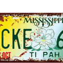 Mississipi Car License Retro Metal Tin Sign Plaque Picture Bar Pub Man Cave