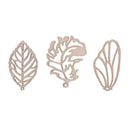 10pcs Wood Chips Mixed Leaves Home Decor DIY Handmade Accessories