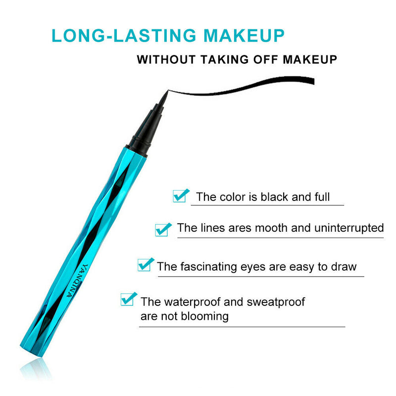 1 x Long Lasting Eye Liner Pencil Waterproof Eyeliner Liquid Pen Cosmetic Beauty