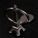 1x Zinc Alloy Eiffel Tower French Souvenir Paris Keychain Keyring  Chain Ring 3c