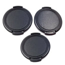 Plastic Snap Digital Camera Clip-on 40.5mm Center Pinch Lens Cap Cover-Black