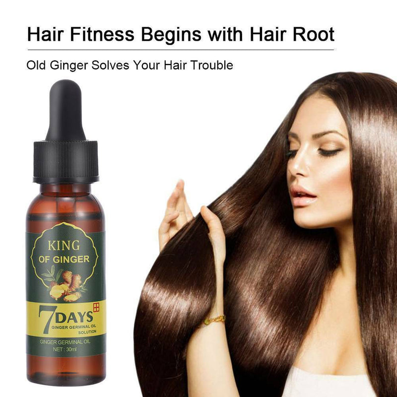 7 Day ReGrow Ginger Germinal Hair Growth Serum Hairdressing Oil Loss Treatment/