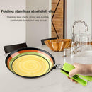 2pcs Stainless Steel Foldable Dish Plate Clip Antihot Clamp Gripper Kitchen Tool