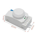 Microwave Sensor Switch PIR Motion Light Switch 5.8GHz 360 Switch Degree F4N0