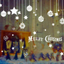 Wall Stickers merry christmas background wall decoration Removable (C, 45 c G7B3