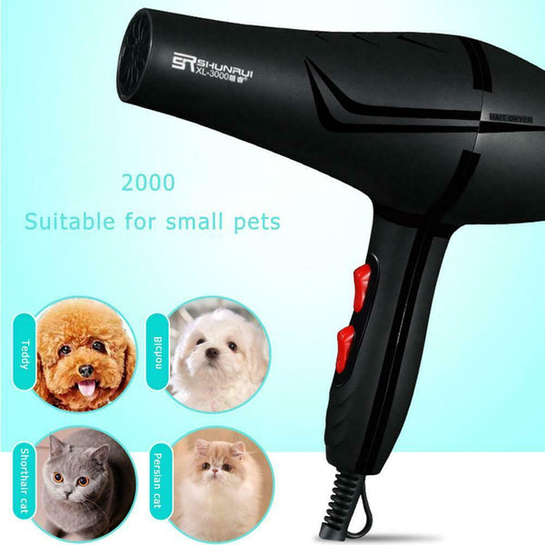 800W 3 Heat Setting 2 Speeds Anion Pet Hairdryer Cold Hot Air Hair Dryer Dry #s