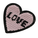 6pcs Fabric Heart Applique Sequin Sew Clothes Embroidery Patches DIY Decor