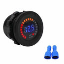 Waterproof DC12V RD Digital Voltmeter Three Wires Vehicles Motorcycles Boat B2B8